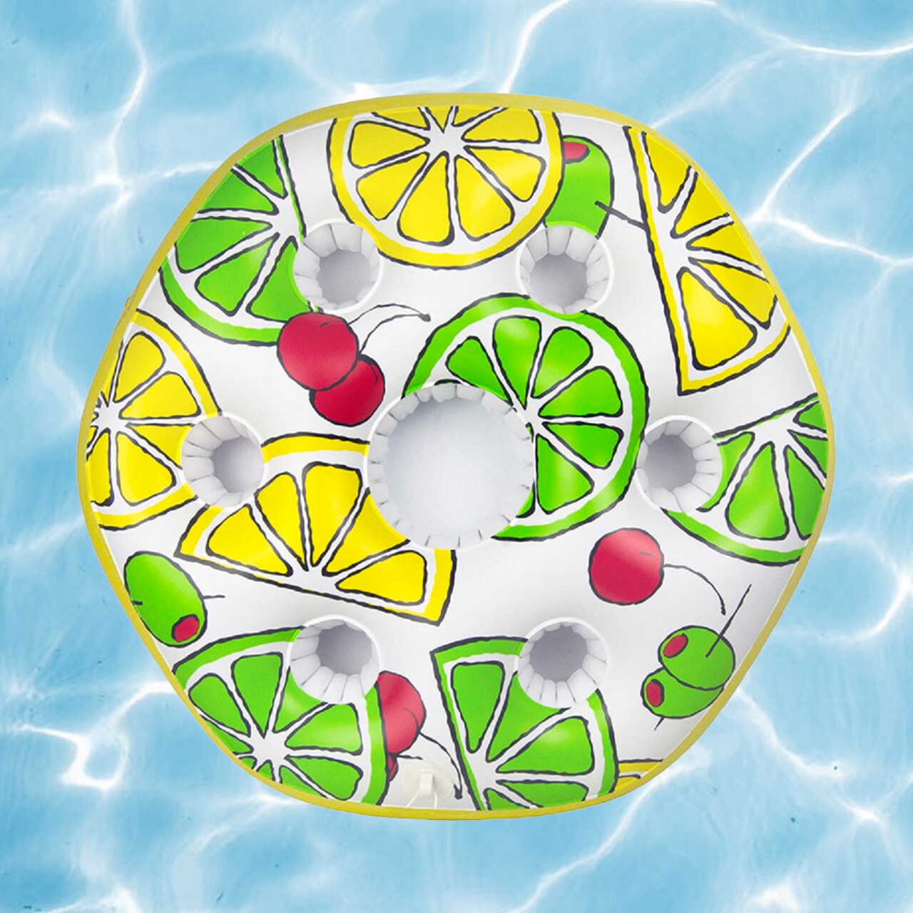 Pool Central Inflatable Lemon and Lime Swimming Pool Refreshment Float - 29”